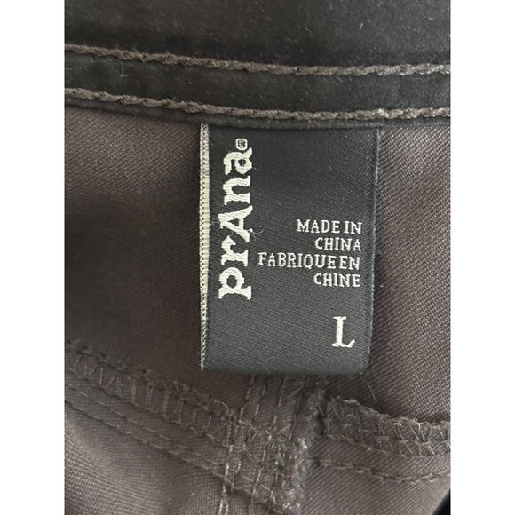 Prana Hiking Outdoor Pants Cropped Womans Size Large Mesh Multi Pockets Vents - Picture 8 of 8